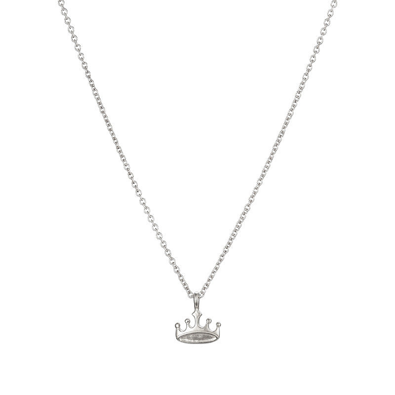 Queen Crown Polished Clavicle Chain