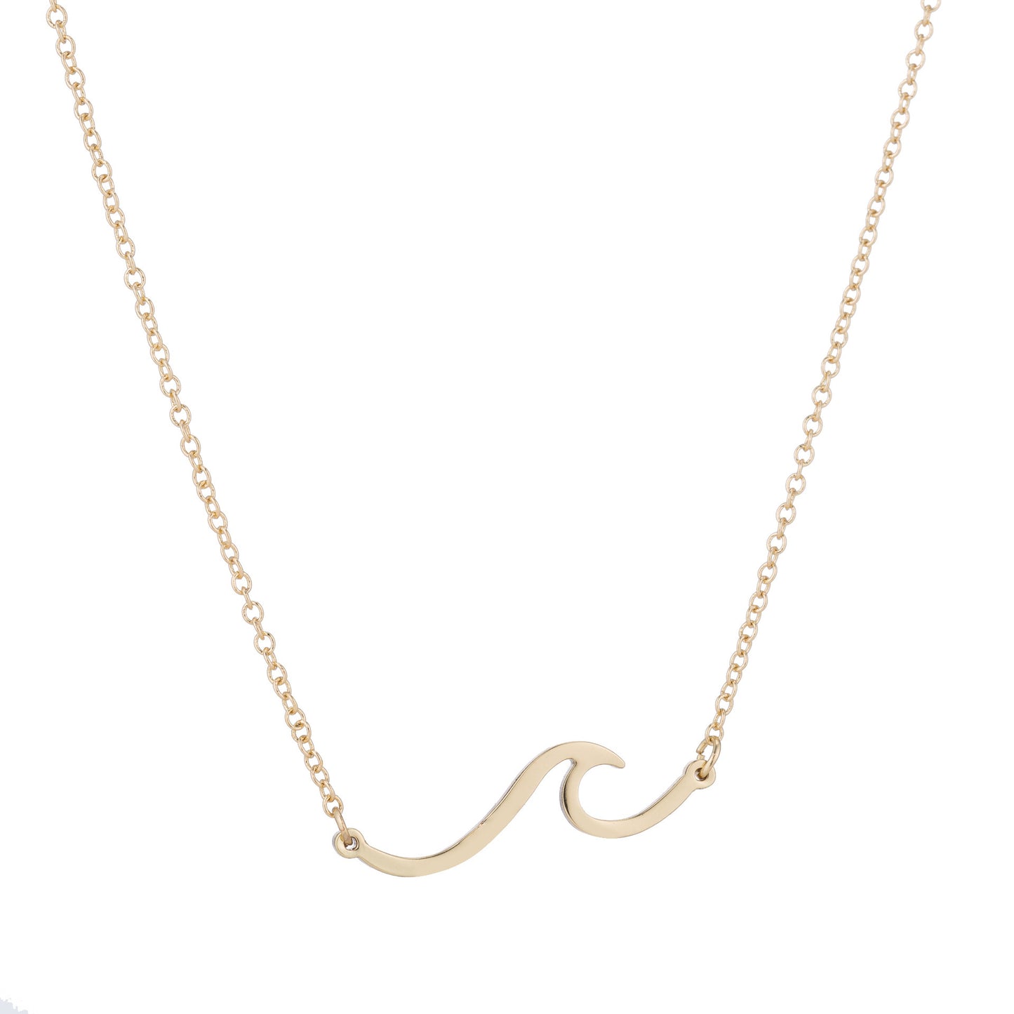 Creative Personality Wave Pendant Simple Short Temperamental Necklace