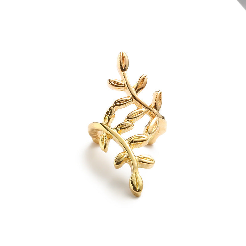 Fashion Women Leaf Shaped Ear Clip Accessories